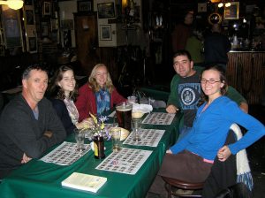 The U. Maine contingent. Dave Kress far left.